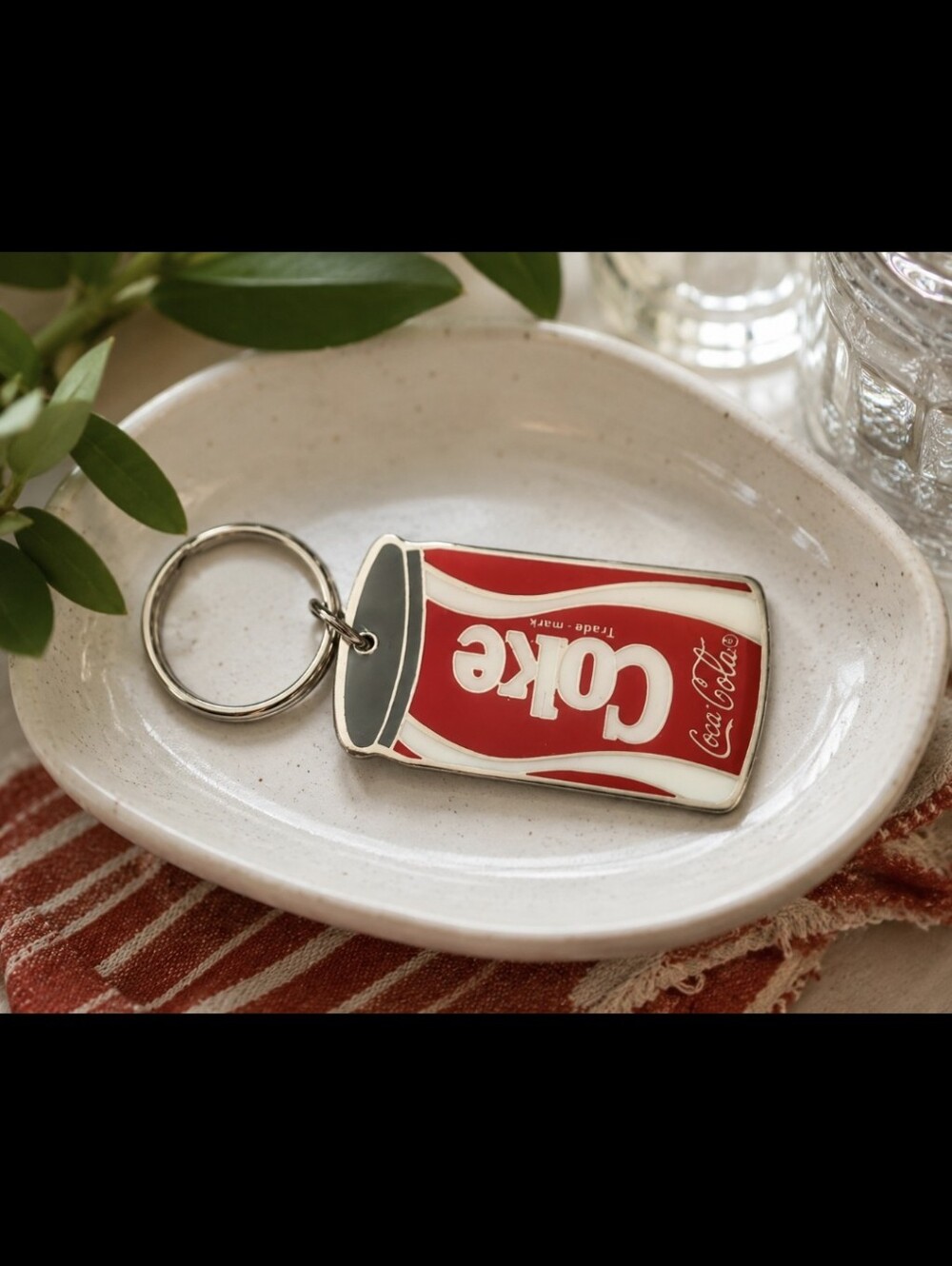 Coca Cola Red Phone Charm Keychain